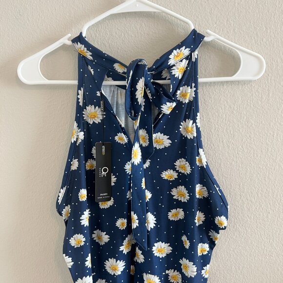 Ouges Halter Neck Floral Summer Casual Sundress - Sz L (NWT) - Picture 3 of 5